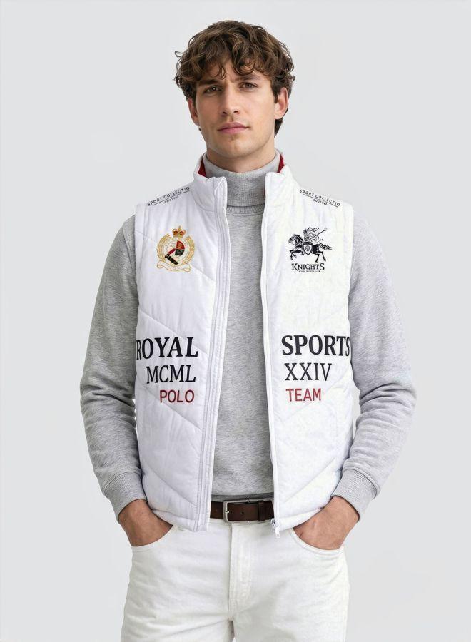 The Indian Garage Co Men Regular Fit Printed Round Neck Sleeveless Jacket - Image 1